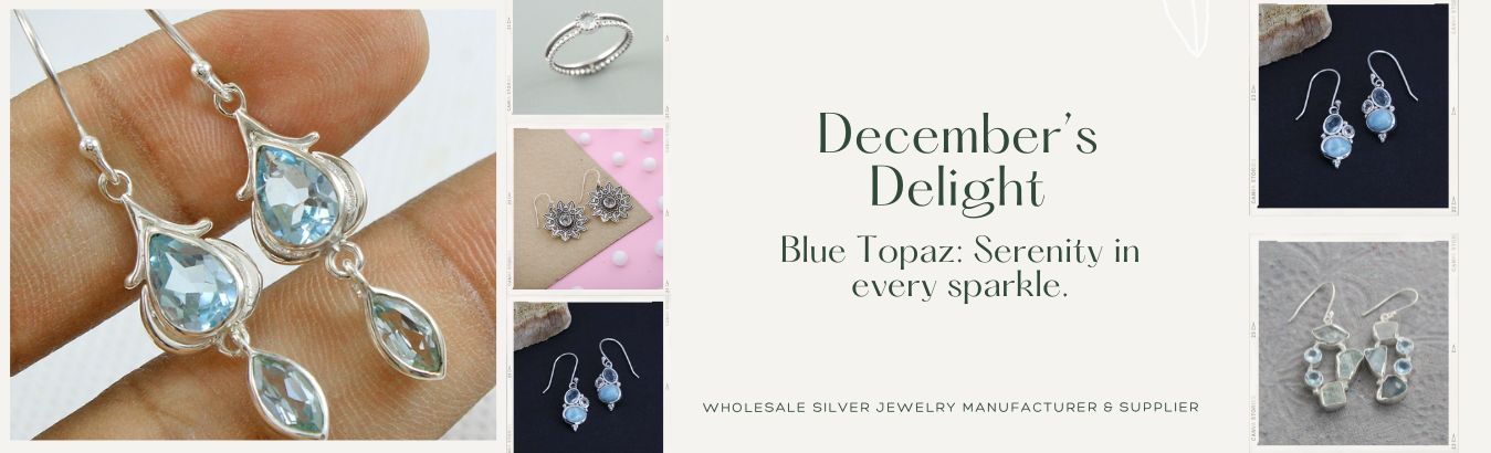 December’s Delight Blue Topaz Serenity in every sparkle -  akratijewelsinc